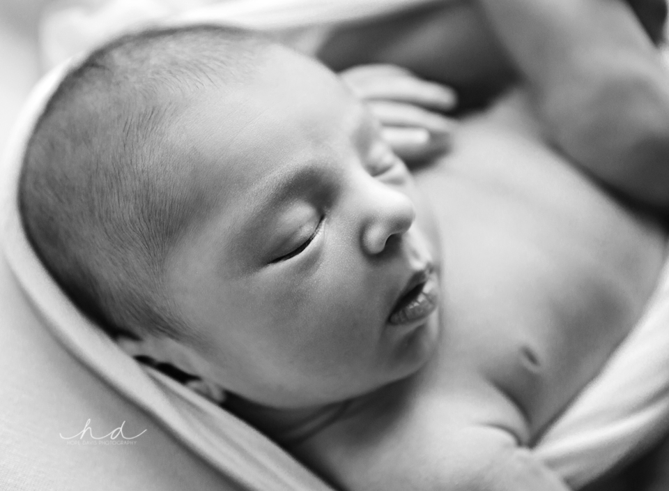 beautiful black and white newborn photography mississippi