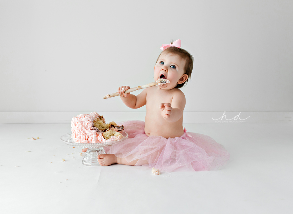 cake smash with spoon meridian mississippi photographer