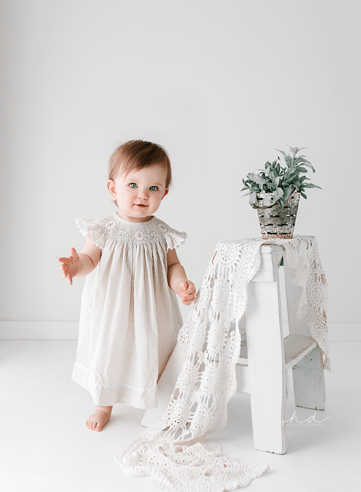 Meridian Mississippi baby photography one year old girl